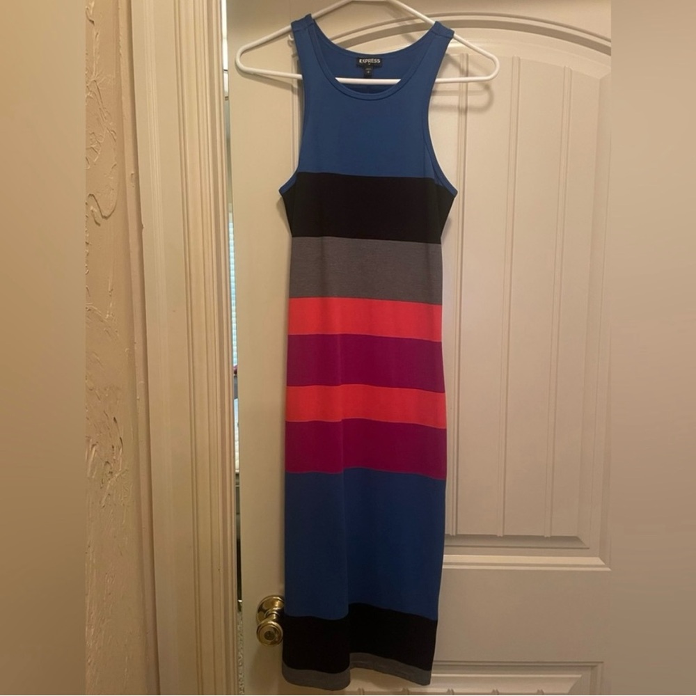 Express Colorblock Midi Dress, size S